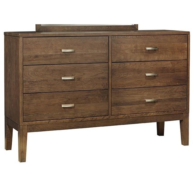 Solid wood dresser with store soft close drawers